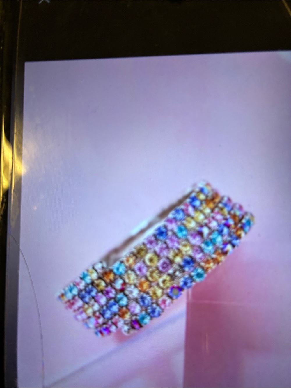 Multicolor Crystal Stretch Bracelet - Women Jewelry